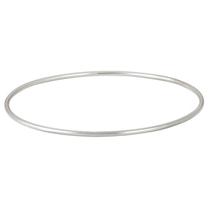 
                  
                    Sterling Silver Plain Thin Round Tube Bangle Stackable Bracelet
                  
                