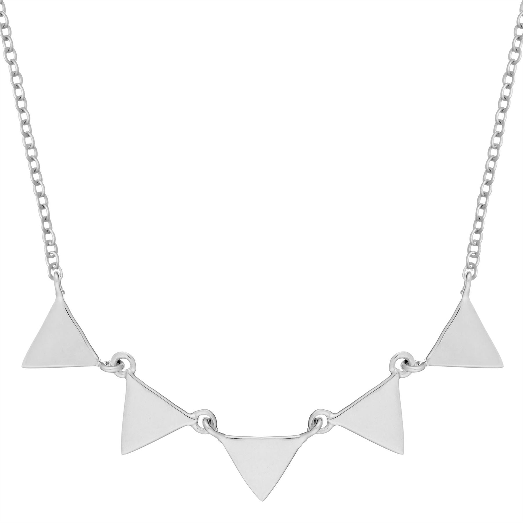 Sterling Triangle Collar Necklace Geometric Statement Jewellery