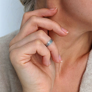
                  
                    Sterling Silver Greek Key Boho Pinky Midi Finger Toe Ring Adjustable
                  
                