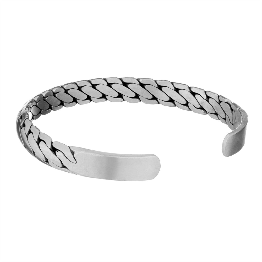 
                  
                    Karen Hill Tribe Silver Chain Link Design Adjustable Bangle
                  
                