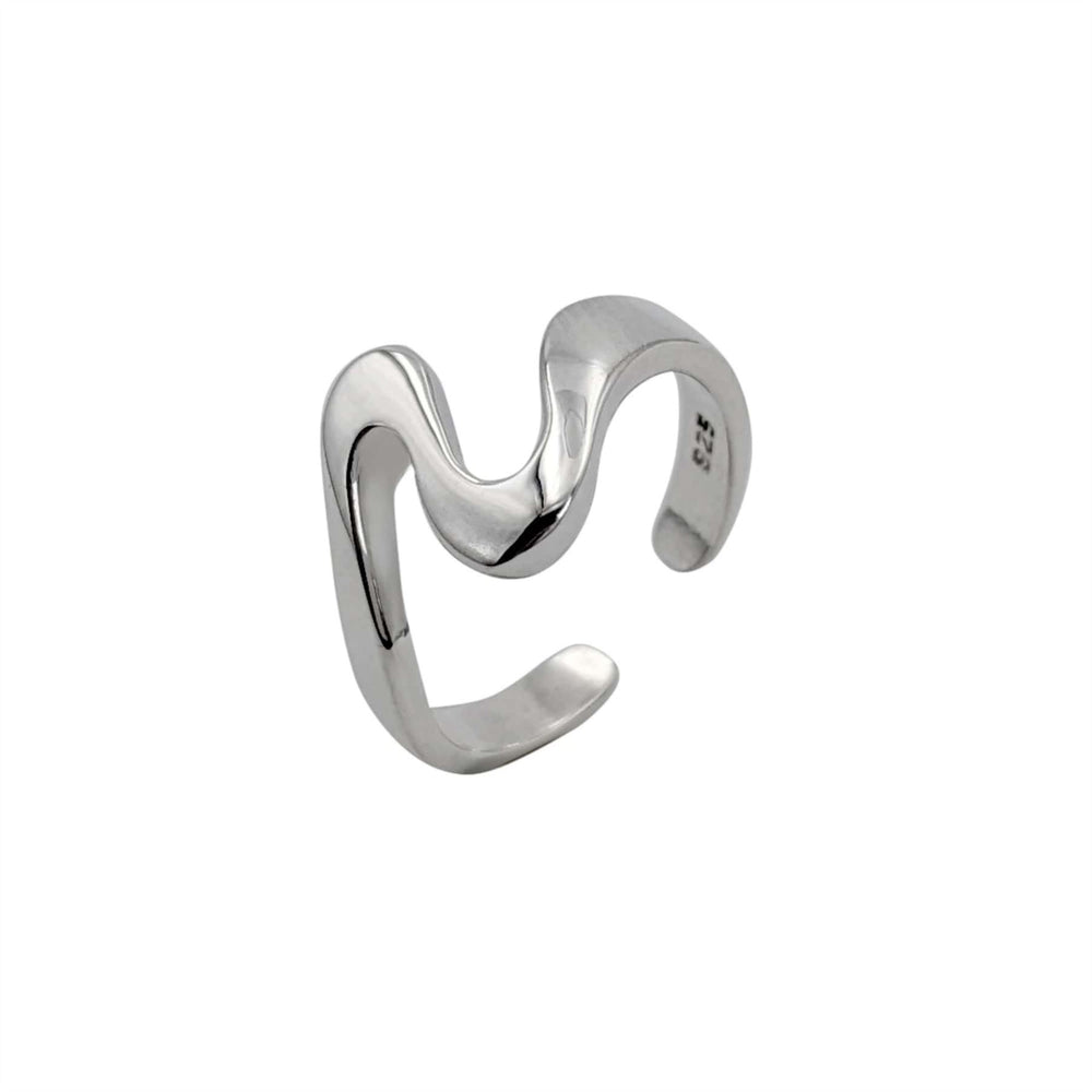 
                  
                    Sterling Silver Wave Midi Finger Pinky Toe Ring Simply Wavy Band
                  
                