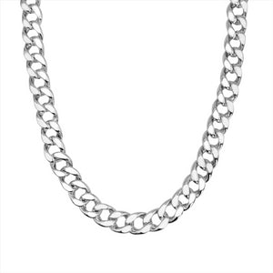 
                  
                    Sterling Silver Electroform Light Chunky Classic Cuban Chain Necklace
                  
                
