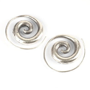 
                  
                    Hill Tribe Silver Spiral Threader Earrings Tribal Hoops
                  
                