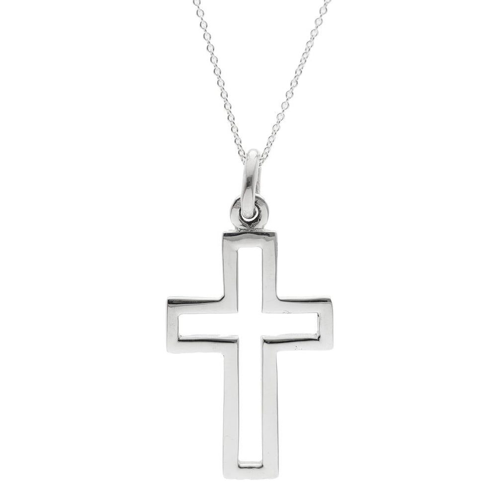 Sterling Silver Crucifix Cross Pendant Pendant Necklace - Silverly