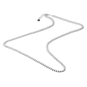 
                  
                    Sterling Silver 3 mm Plain Ball Chain Bead Beaded Necklace 20.5"
                  
                