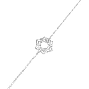 
                  
                    Sterling Silver Cut-Out Crown Chakra Thin Cable Chain Bracelet
                  
                