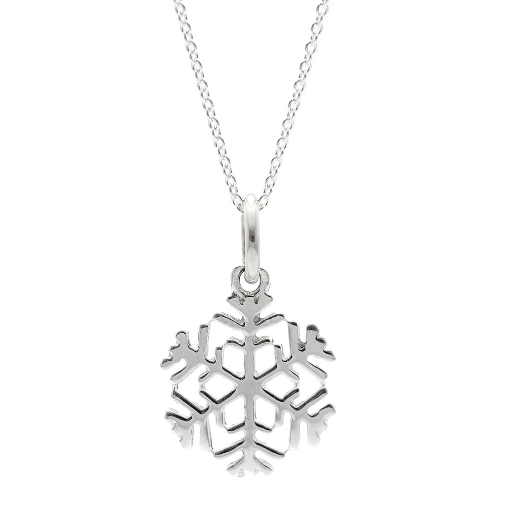 
                  
                    Sterling Silver Small X-Mas Snowflake Pendant Necklace Curb Chain
                  
                