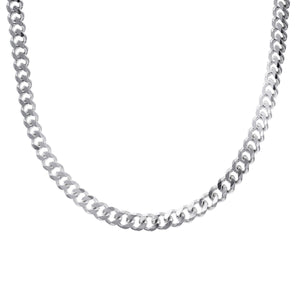 
                  
                    Sterling Silver Chunky Necklace 10 mm Thick Curb Chain
                  
                