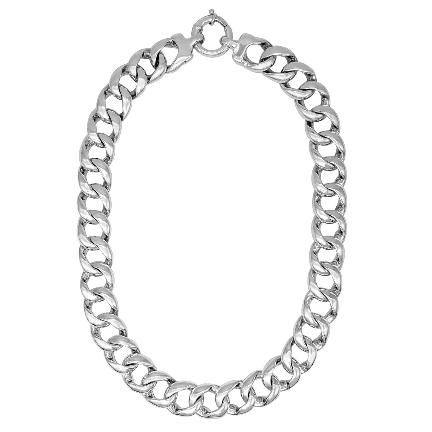 
                  
                    Sterling Silver Electroform Light Extra Chunky Curb Chain Necklace
                  
                