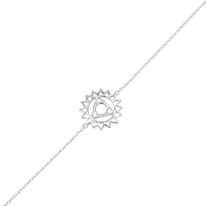 
                  
                    Sterling Silver Cut-Out Throat Chakra Thin Cable Chain Bracelet
                  
                