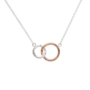 
                  
                    Rose Gold Plated Sterling Silver Double Circle Set - Silverly
                  
                