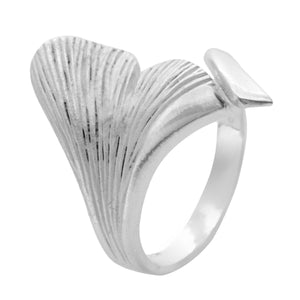 
                  
                    Sterling Silver Detailed Twist Lily Flower Petal Adjustable Ring
                  
                