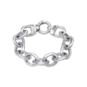 
                  
                    Sterling Silver Electroform Lightweight Chunky Cable Chain Bracelet
                  
                