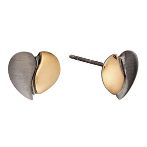 
                  
                    Gold Plated Sterling Silver Two Half-Hearts Set - Silverly
                  
                