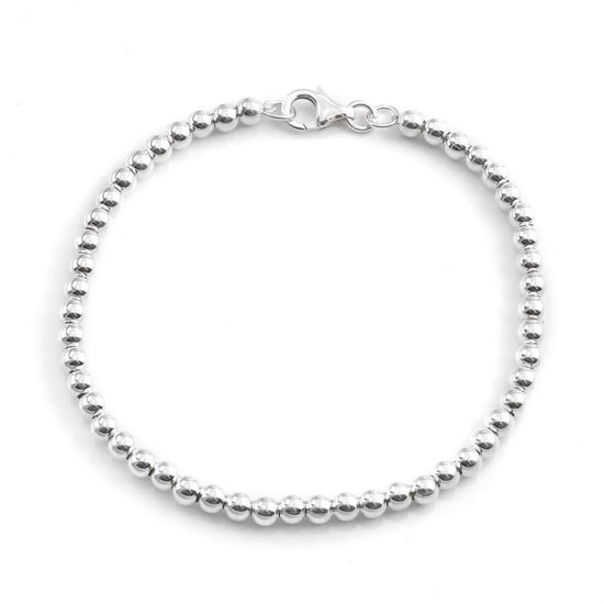 Sterling Silver 4 mm Ball Bracelet - Silverly