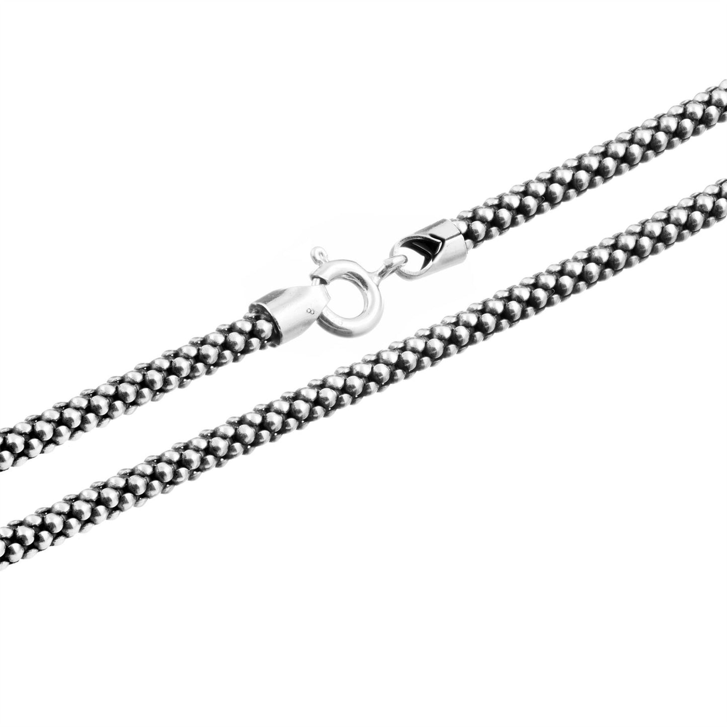 
                  
                    Sterling Silver Thick Round Snake Chain Necklace for Layering
                  
                