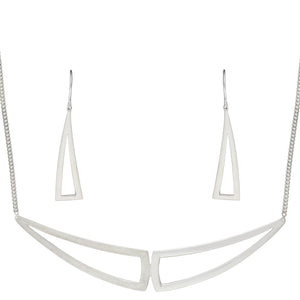 
                  
                    Sterling Silver Contemporary Geometric Triangle Set - Silverly
                  
                