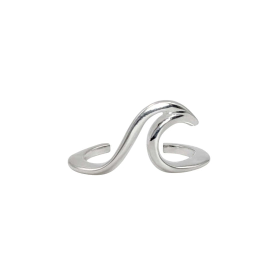 Sterling Silver Ocean Wave Ear Cuff Earring Ocean Ear Party Jewellery