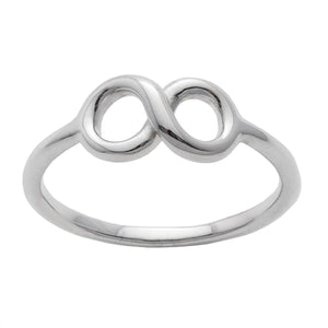 
                  
                    Sterling Silver Love Knot Infinity "8" Ring - Silverly
                  
                