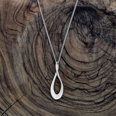 Dew Collana Infinito In Argento Sterling 925 Con Pietre Arcobaleno - Gioiello Regalo In Scatola