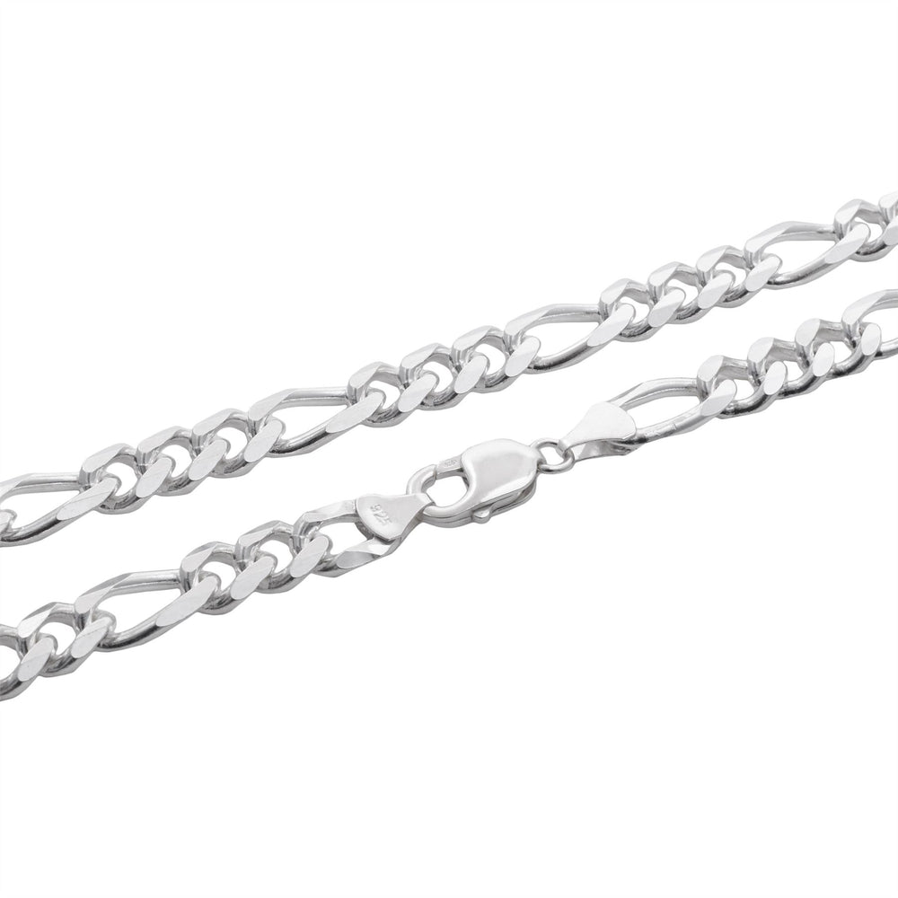 
                  
                    Sterling Silver Solid Figaro Chain Necklace
                  
                