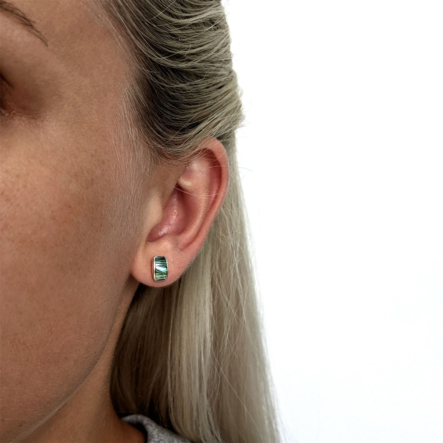 Curved Bar Stud Earrings | Live in Stud Earring - – Made By Mary