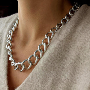
                  
                    Sterling Silver Electroform Light Extra Thick Curb Chain Necklace
                  
                