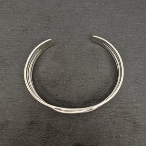 
                  
                    Sterling Silver Wide Crossover Celtic Knot Adjustable Cuff Bangle
                  
                