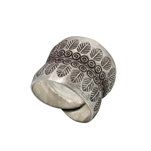 
                  
                    Hill Tribe Silver Engraved Leaf Tree Forest Adjustable Wrap Ring
                  
                