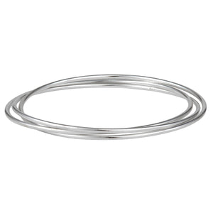 
                  
                    Sterling Silver Triple Russian Wedding Bangle - Interlocking Bangles
                  
                