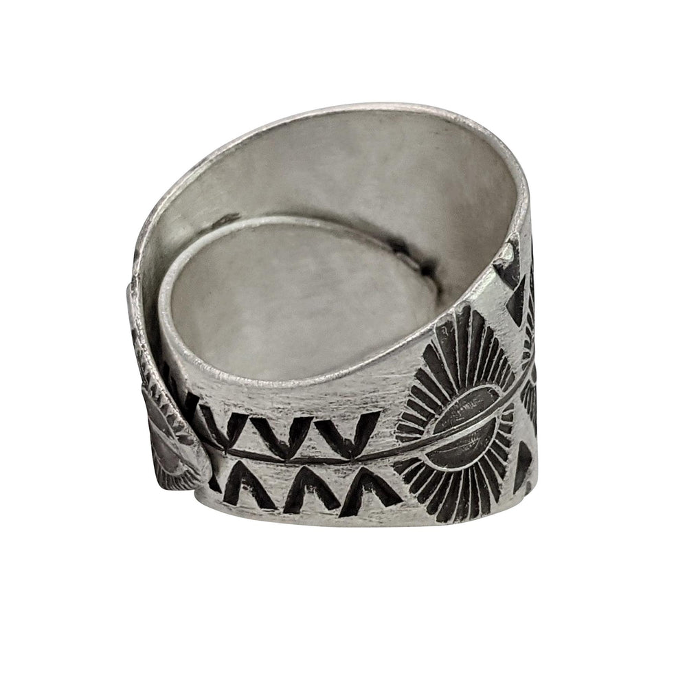 
                  
                    Hill Tribe Silver Tribal Wide Geometric Mountain Adjustable Ring
                  
                