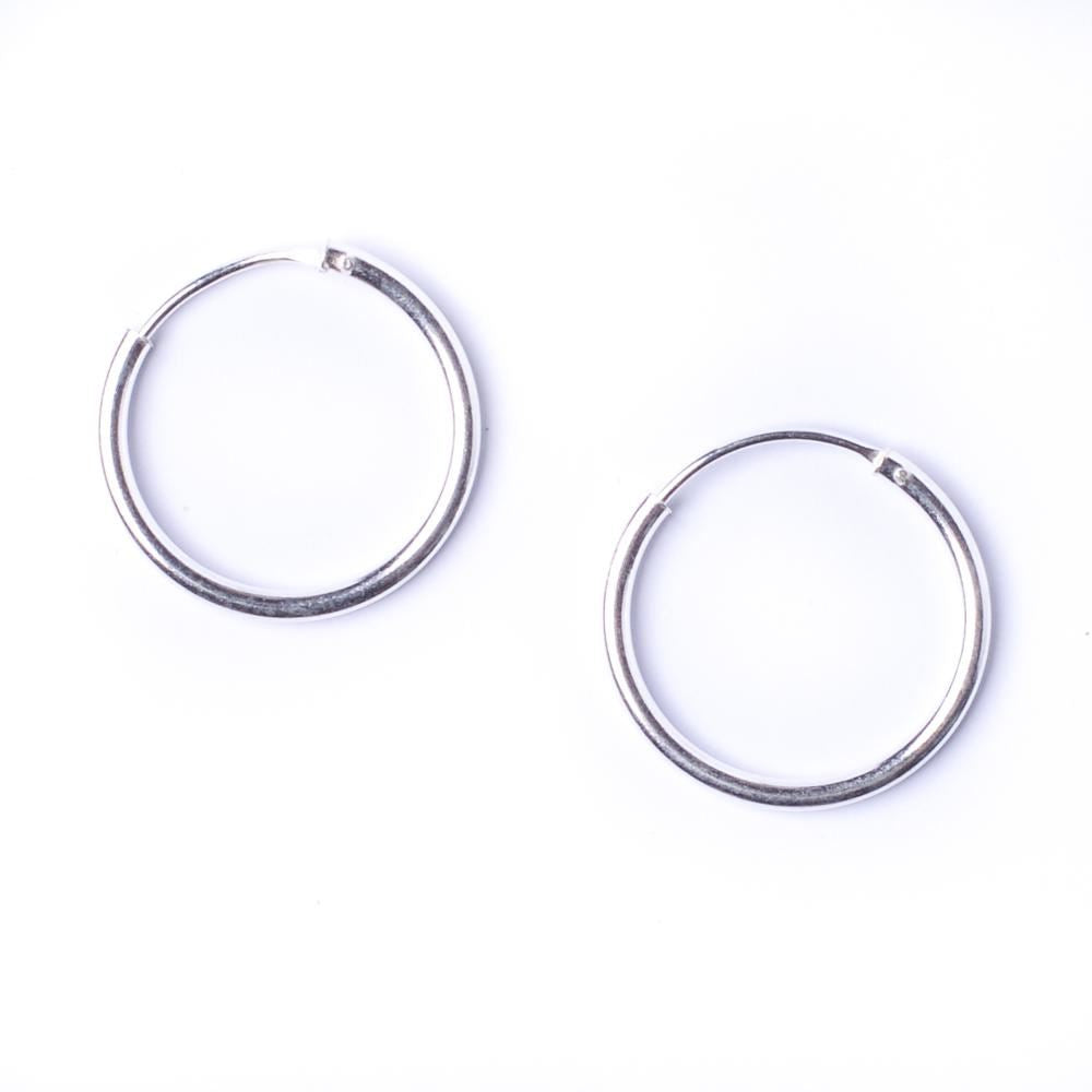 Small Sleeper Hoops Thin Sterling Silver Hoop Earrings Silverly