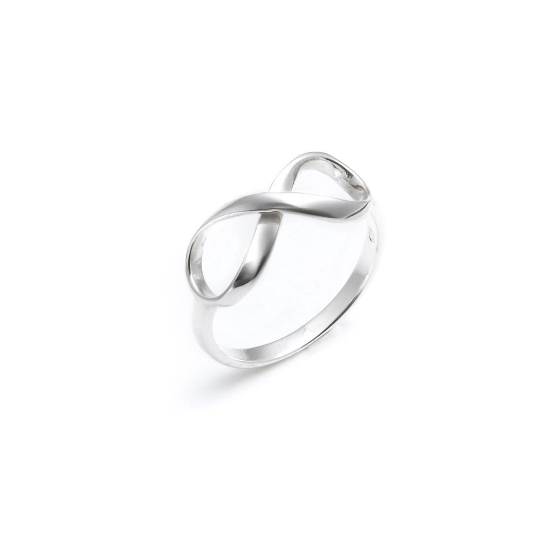Sterling Silver Infinity Symbol "8" Band Ring - Silverly