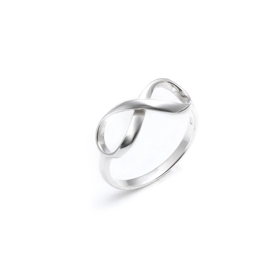 Sterling Silver Simple Infinity Symbol Ring Stackable Band