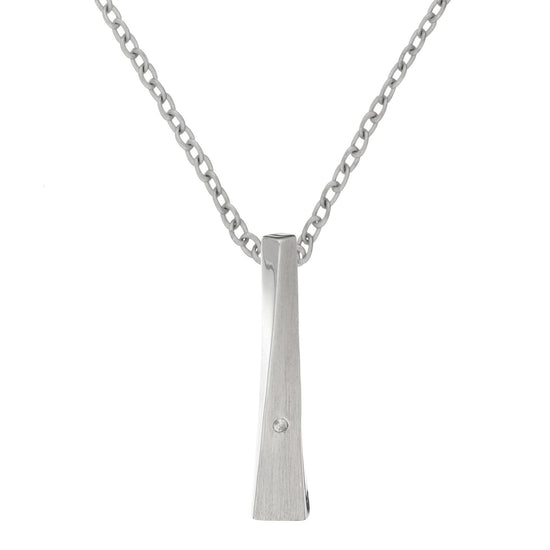 
                    
                      Sterling Silver Diamond Twisted Bar Set - Silverly
                    
                  