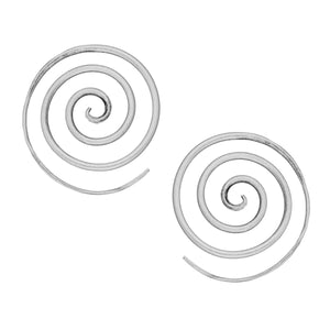 
                  
                    Karen Hill Tribe Silver Round Bohemian Spiral Threader Earrings
                  
                