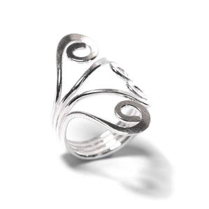 
                  
                    Sterling Silver Spiral Toe Ring Midi Pinky 4 mm Adjustable Band
                  
                