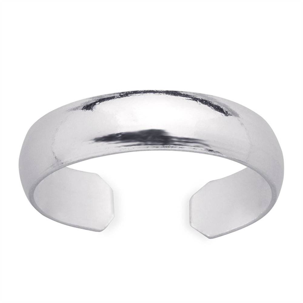 
                  
                    Sterling Silver Midi Pinky Toe Ring 4 mm Adjustable Plain Band
                  
                