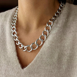 
                  
                    Sterling Silver Electroform Light Extra Thick Curb Chain Necklace
                  
                