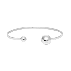 
                  
                    Sterling Silver Torque Adjustable Thin Bangle Bracelet - Silverly
                  
                