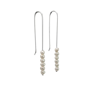 
                  
                    Sterling Silver Long Drop Freshwater Pearl Bead Threader Earrings
                  
                