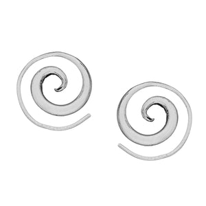 
                  
                    Karen Hill Tribe Silver Minimalist Simple Spiral Threader Earrings
                  
                