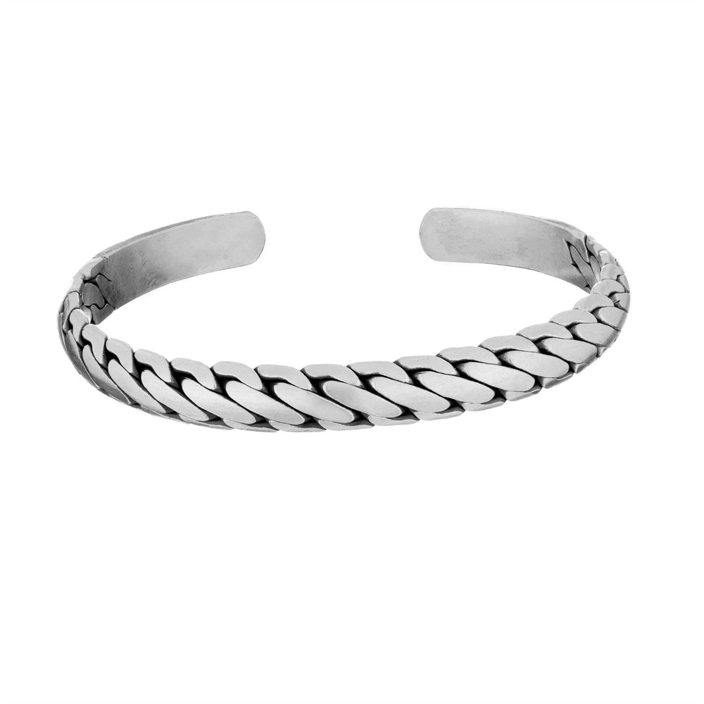 Karen Hill Tribe Silver Chain Link Design Adjustable Bangle