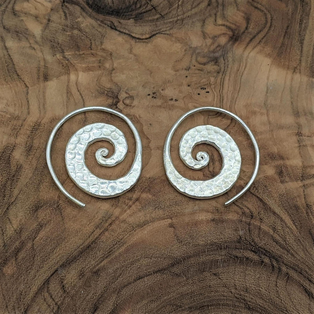 
                  
                    Karen Hill Tribe Silver Hammered Spiral Threader Earrings
                  
                