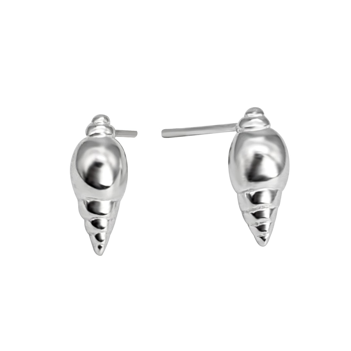 
                  
                    Sterling Silver Seashell Earrings Small Whelk Studs Ocean Jewellery
                  
                