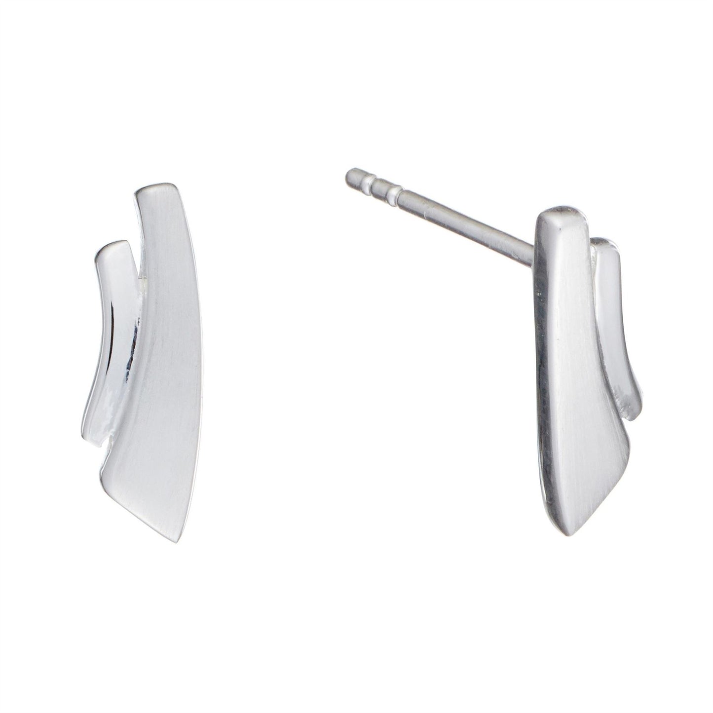 Sterling Silver Contemporary Double Bar Set - Silverly