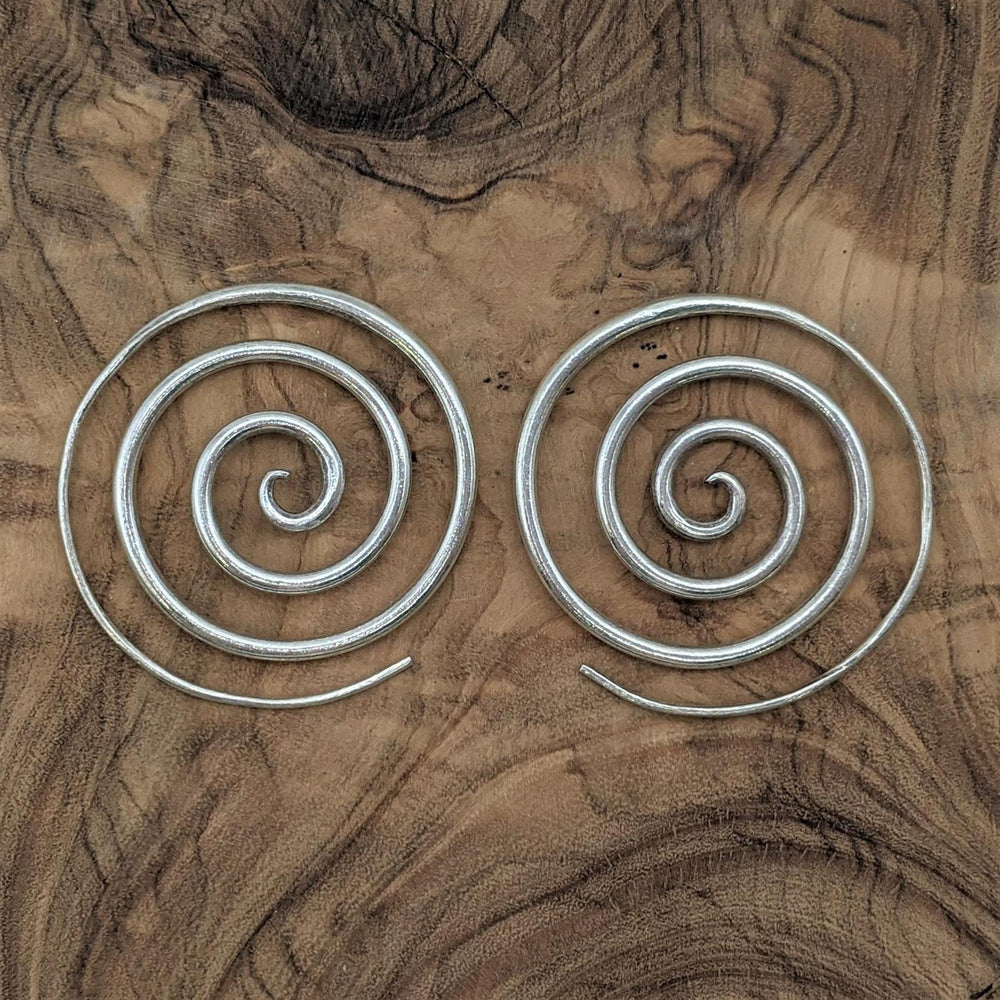 
                  
                    Karen Hill Tribe Silver Round Bohemian Spiral Threader Earrings
                  
                