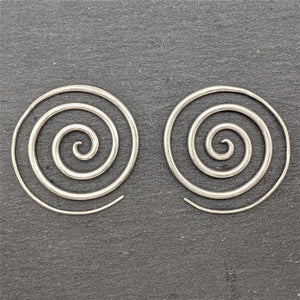 
                  
                    Karen Hill Tribe Silver Round Bohemian Spiral Threader Earrings
                  
                